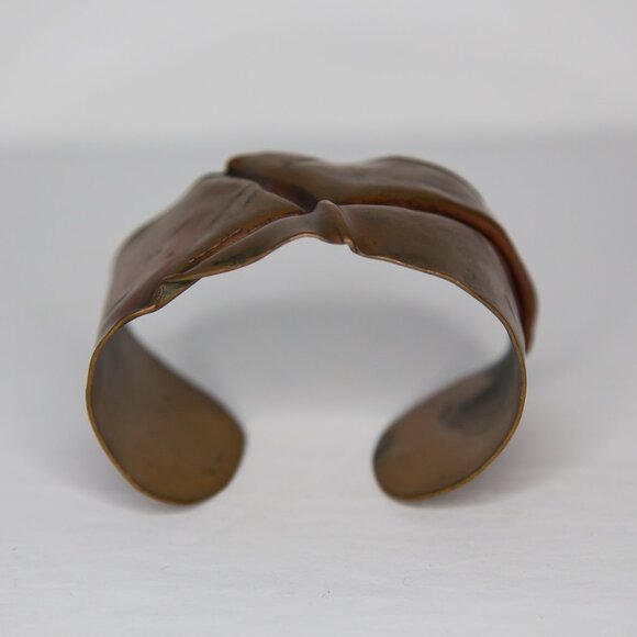 Bronze Cuff Hand Forged Bracelet Bangle Cuff - Picture 5 of 6
